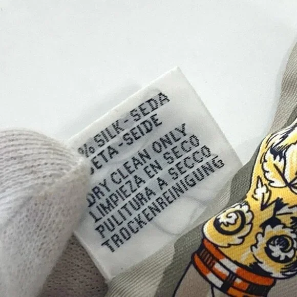 HERMES Twilly Twilly Twilly BandeauScarf Scarf silk gray